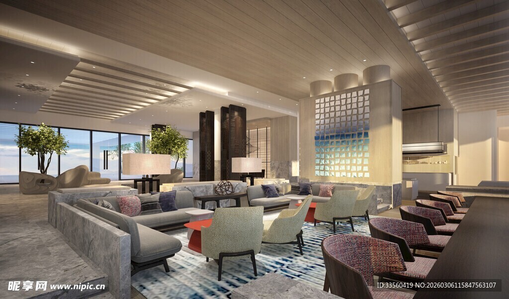 现代简约风格豪华客厅空间