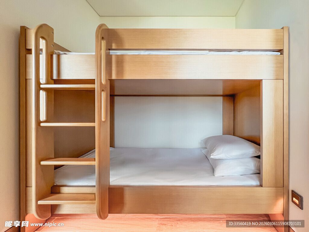 木质双层儿童床