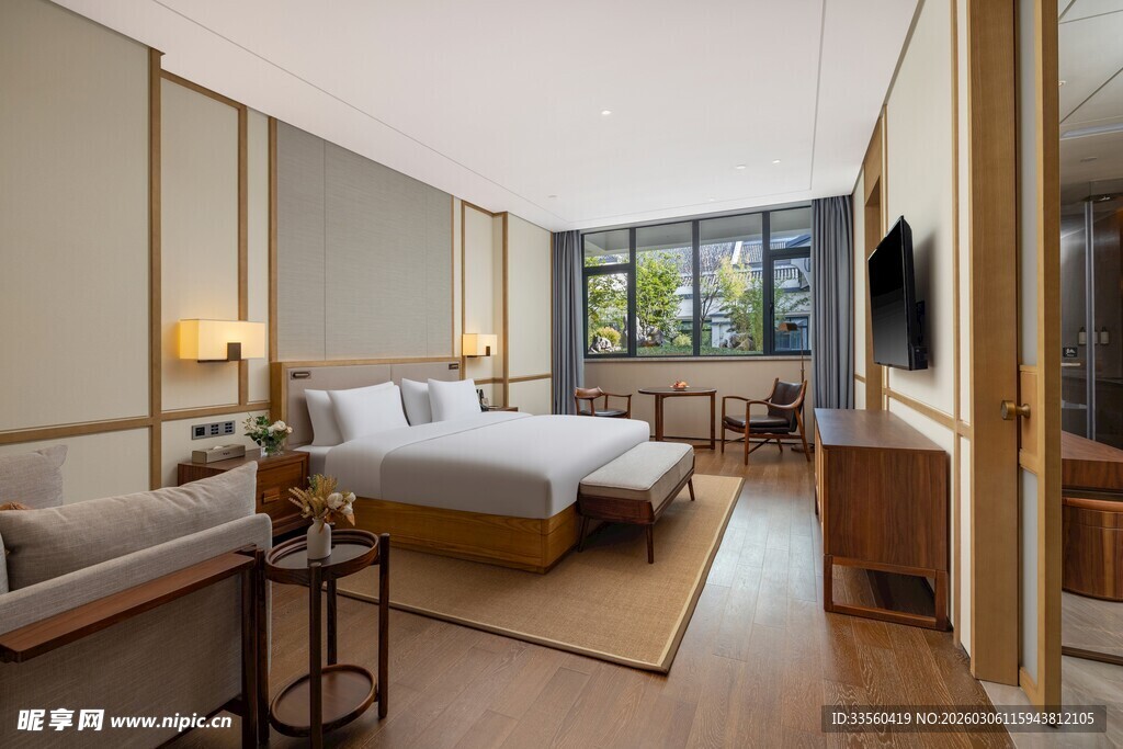 现代简约风格豪华酒店客房