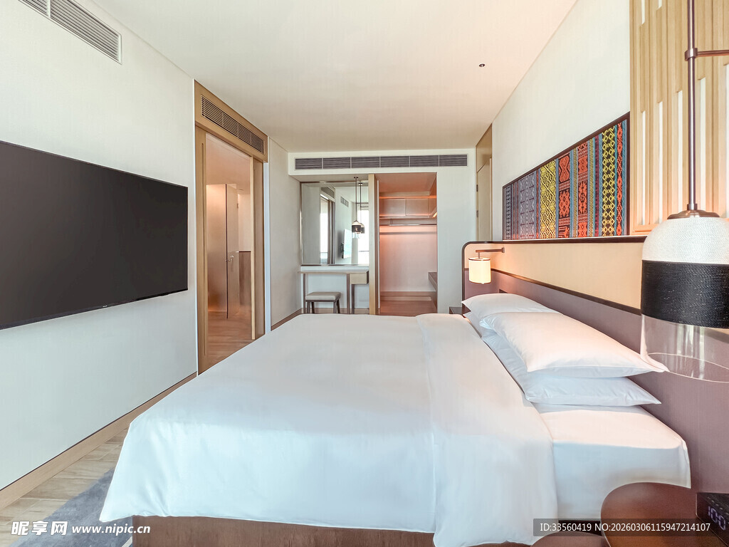 现代简约风格卧室室内图