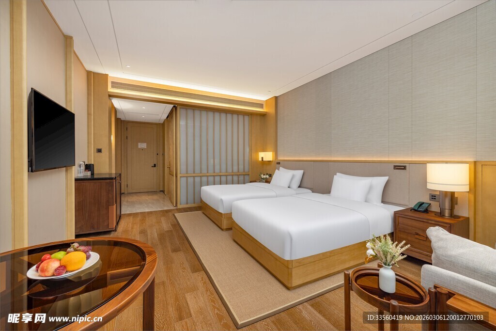 温馨舒适的酒店客房空间