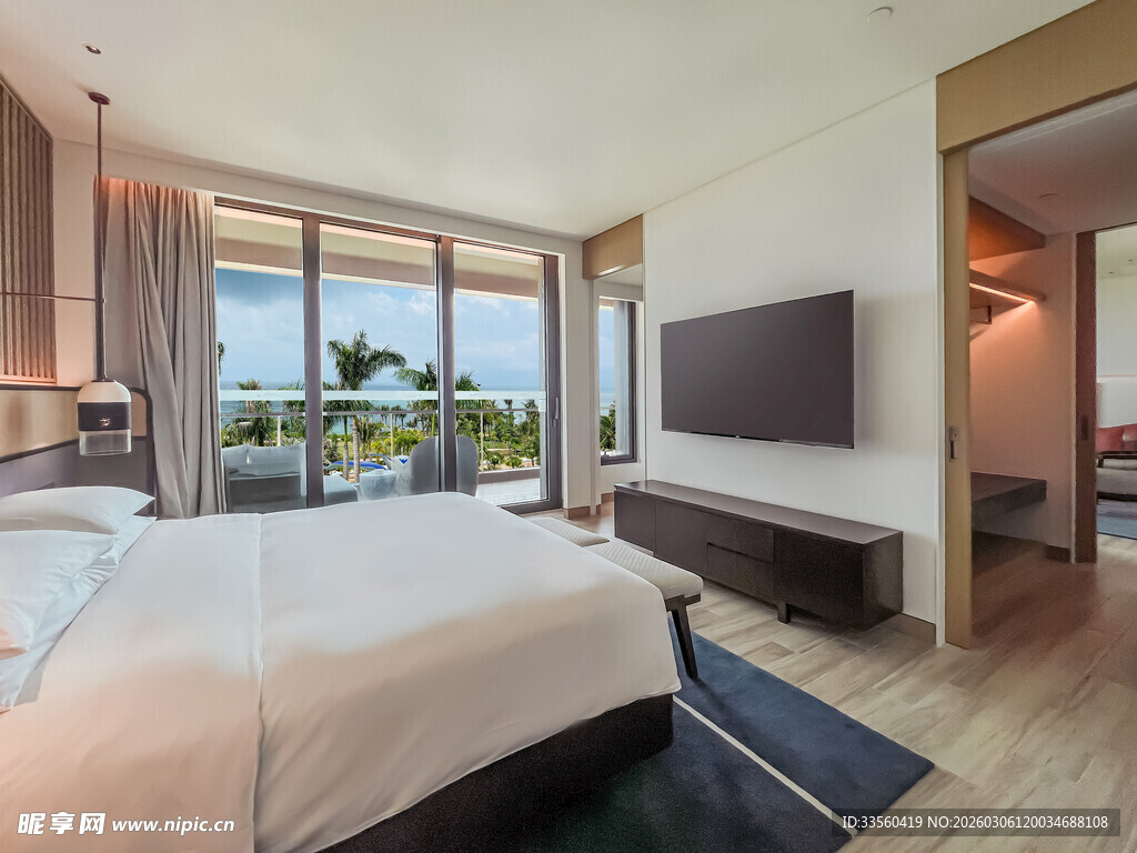 海景卧室尽显舒适优雅