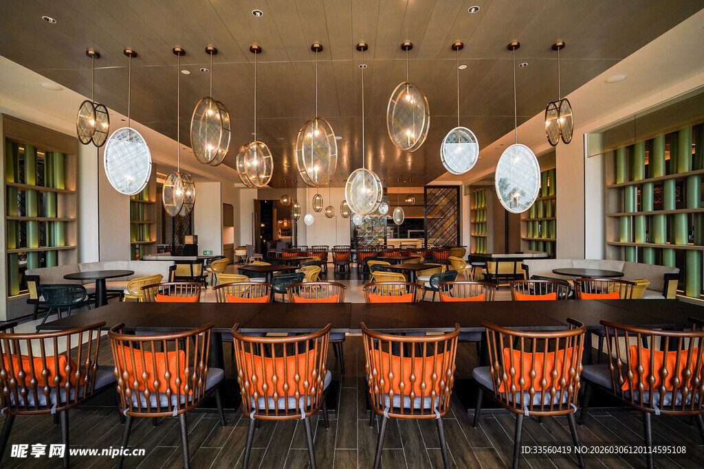 豪华中式风格餐厅内景