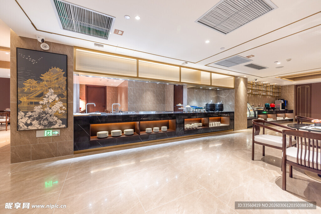 中式豪华餐厅室内空间展示