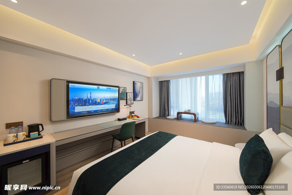 现代简约风舒适卧室空间