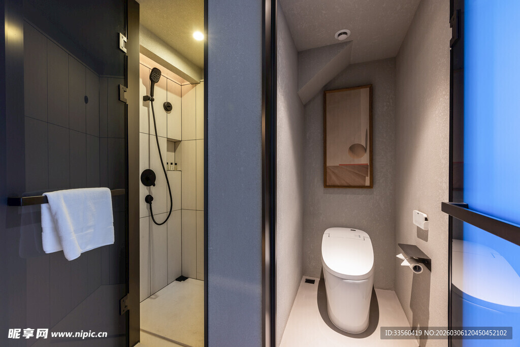 现代简约风格卫生间一角