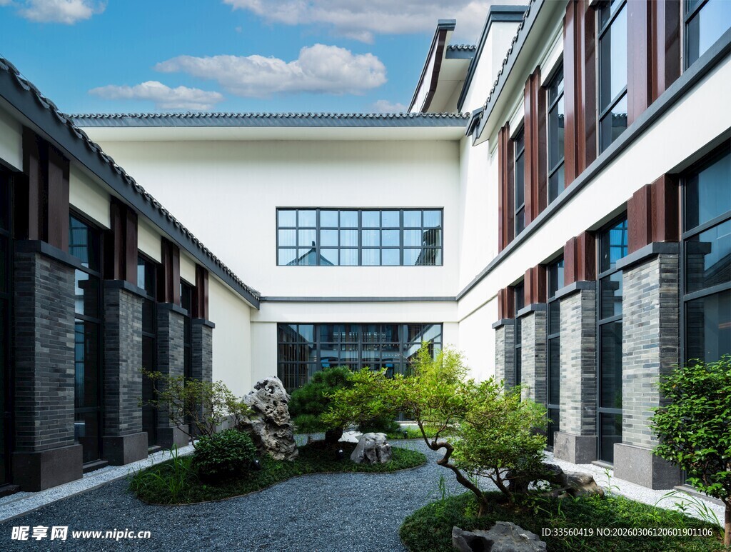 中式庭院建筑景观