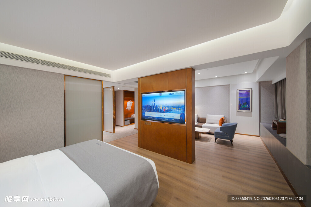 现代简约风格酒店客房