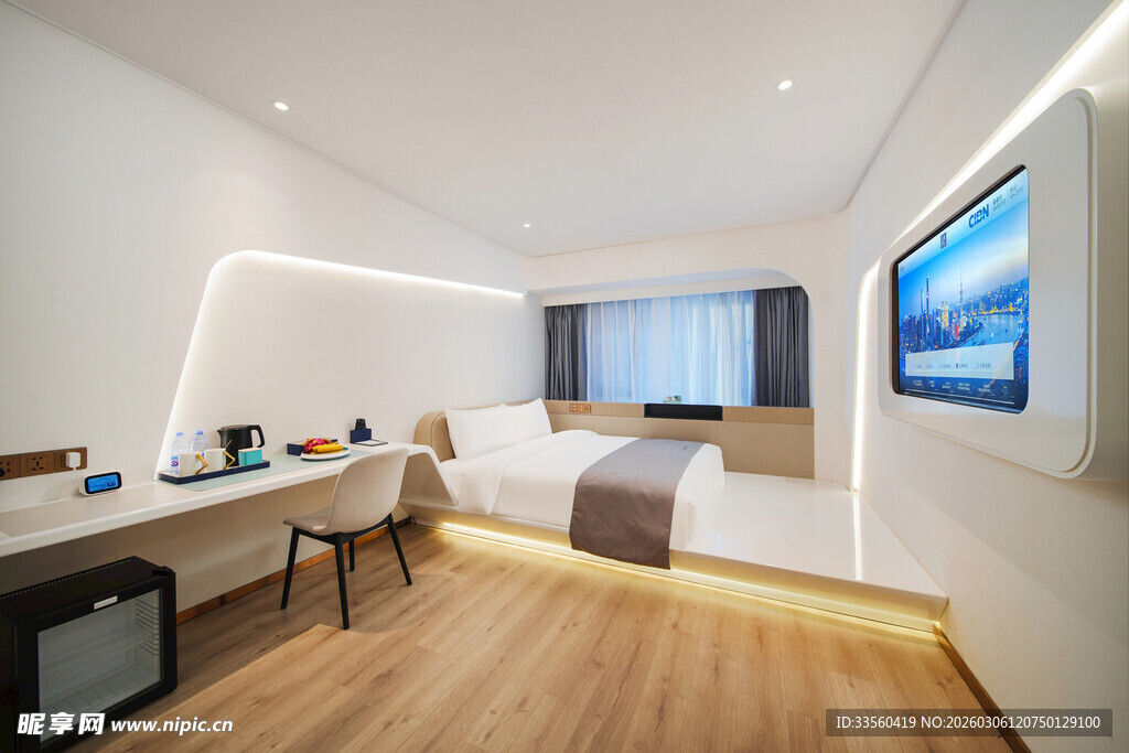 现代简约风温馨卧室空间