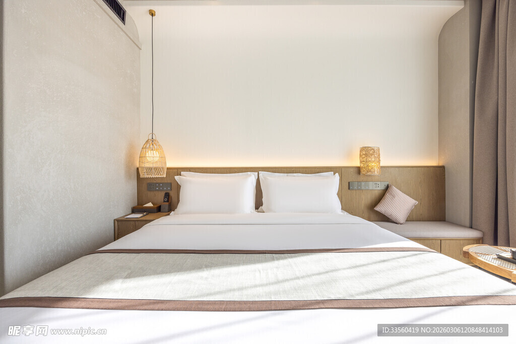 简约温馨卧室室内场景