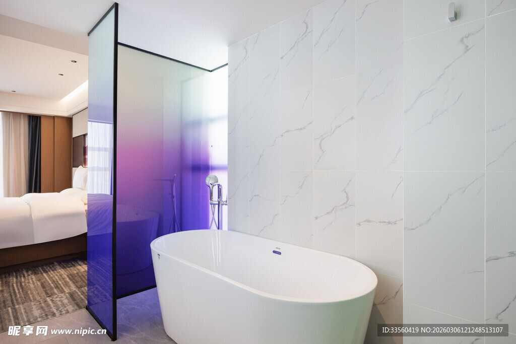 现代时尚浴室浴缸设计精美