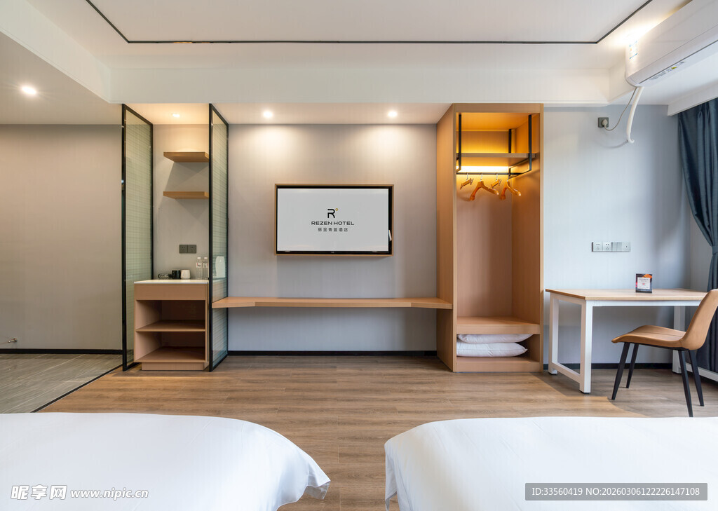 现代简约风格酒店客房