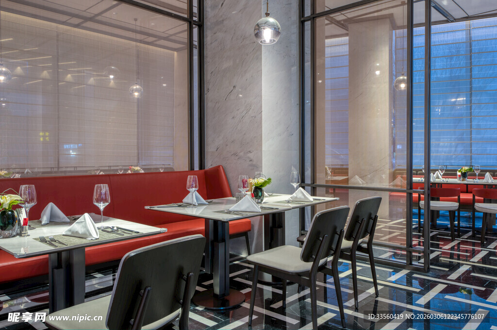 现代时尚餐厅室内场景