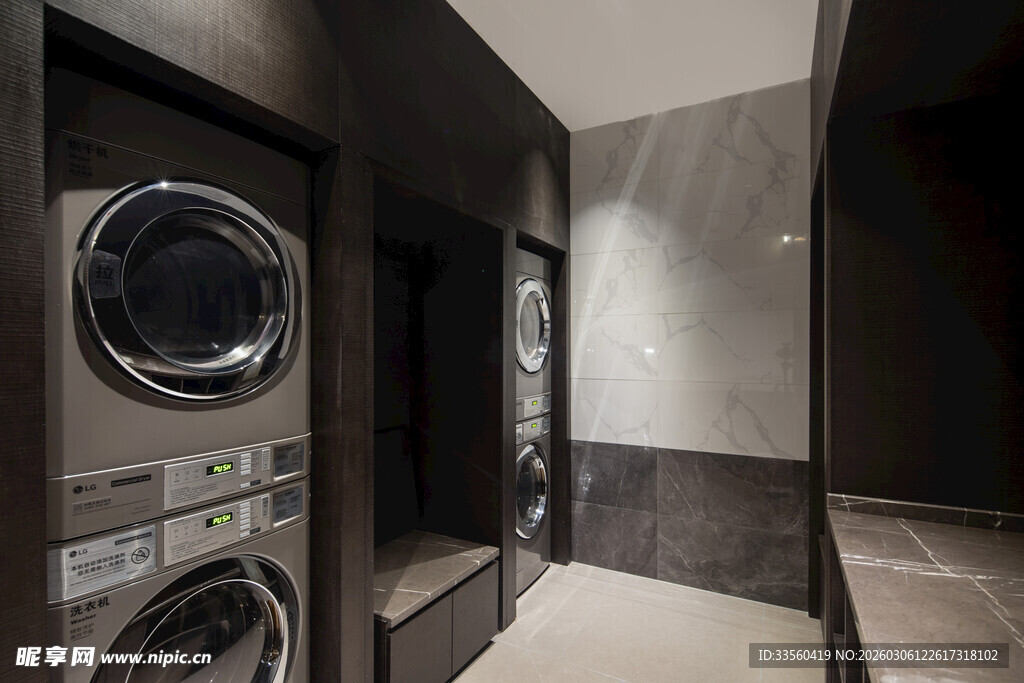 现代简约风洗衣房设计
