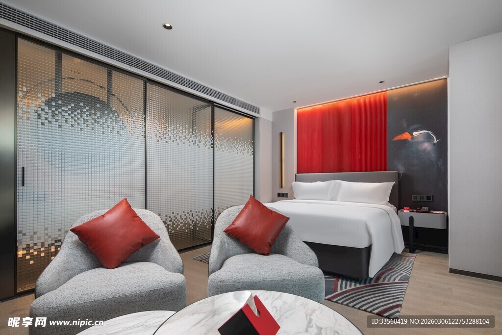 现代简约风温馨卧室空间