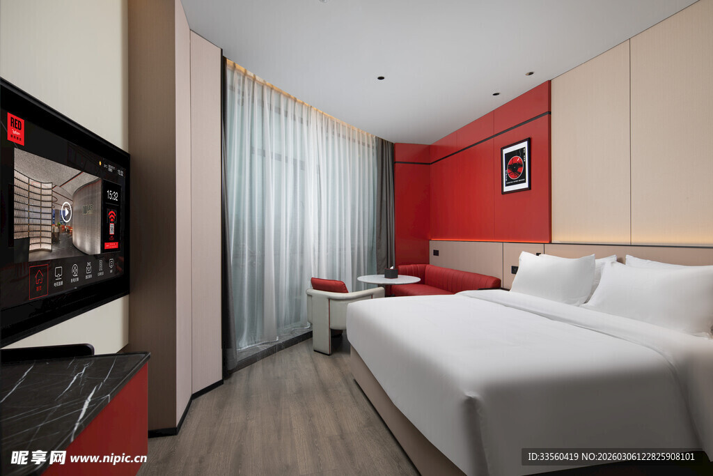 现代简约风温馨酒店客房