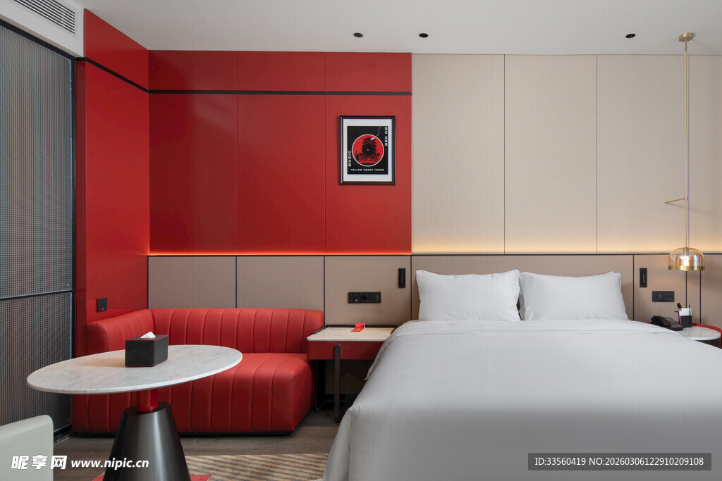 现代简约风卧室温馨场景