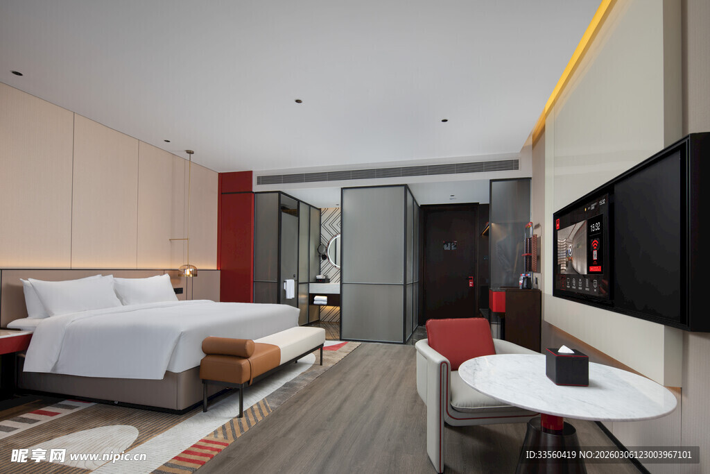 现代风格豪华酒店客房