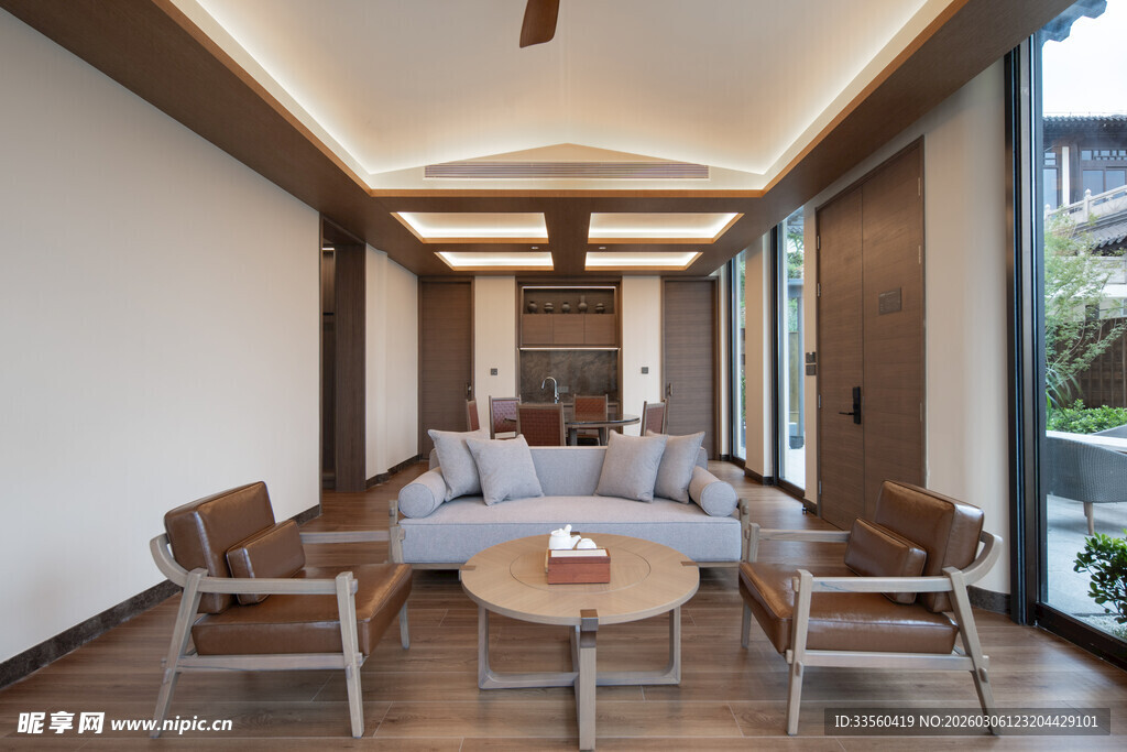 现代简约风客厅室内场景