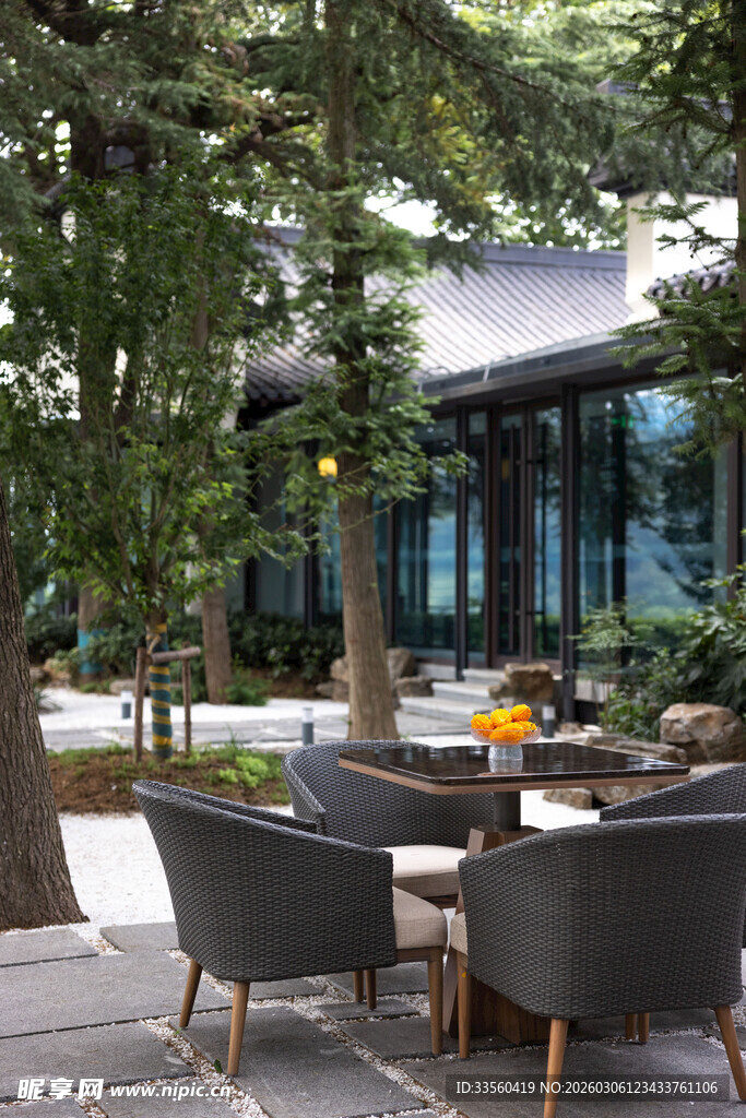 户外休闲庭院桌椅景观