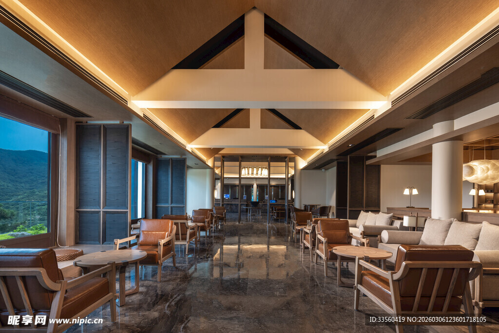 现代风格宽敞舒适的休息空间