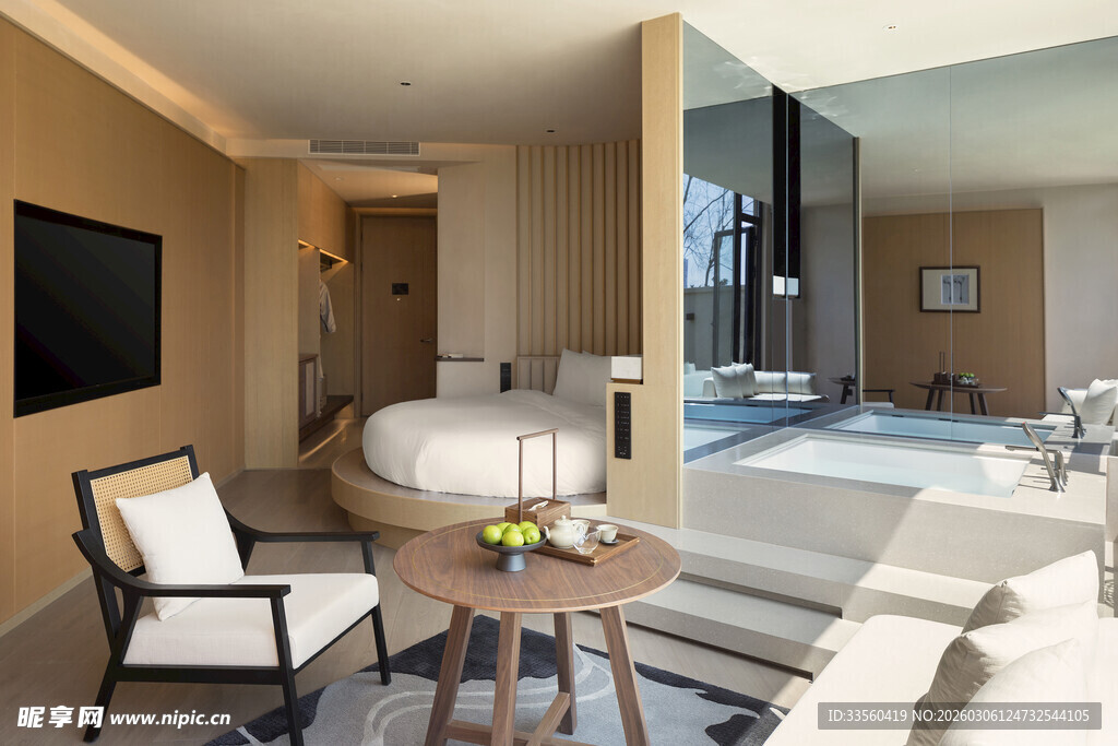 豪华舒适的现代风格卧室