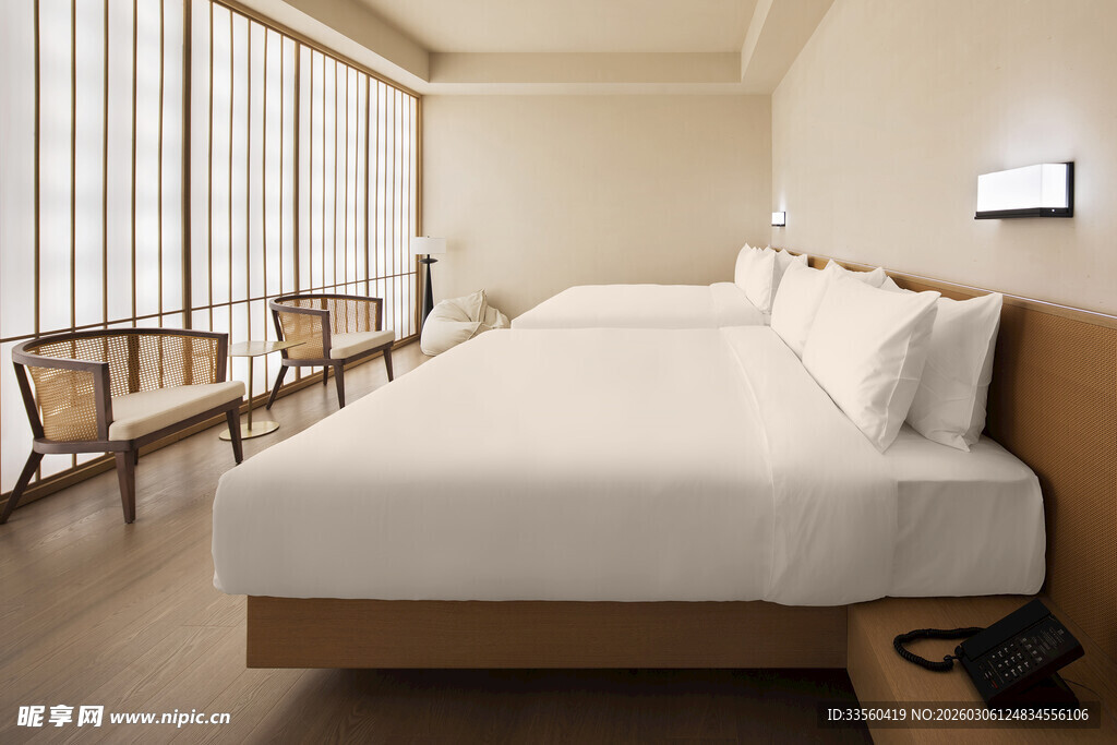 简约温馨现代风格酒店客房