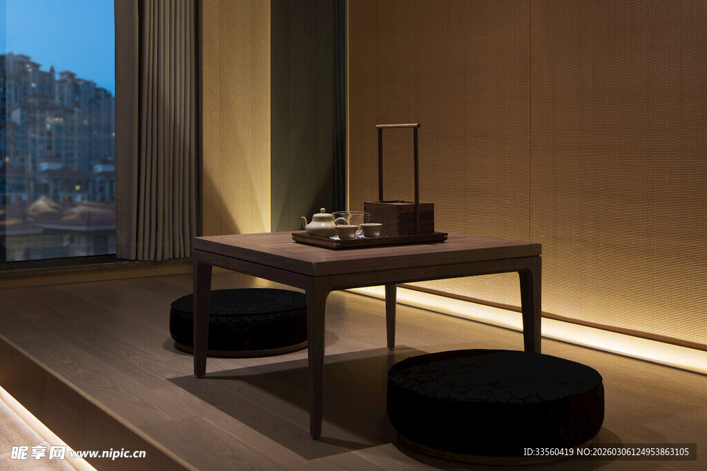 现代简约风室内茶几场景