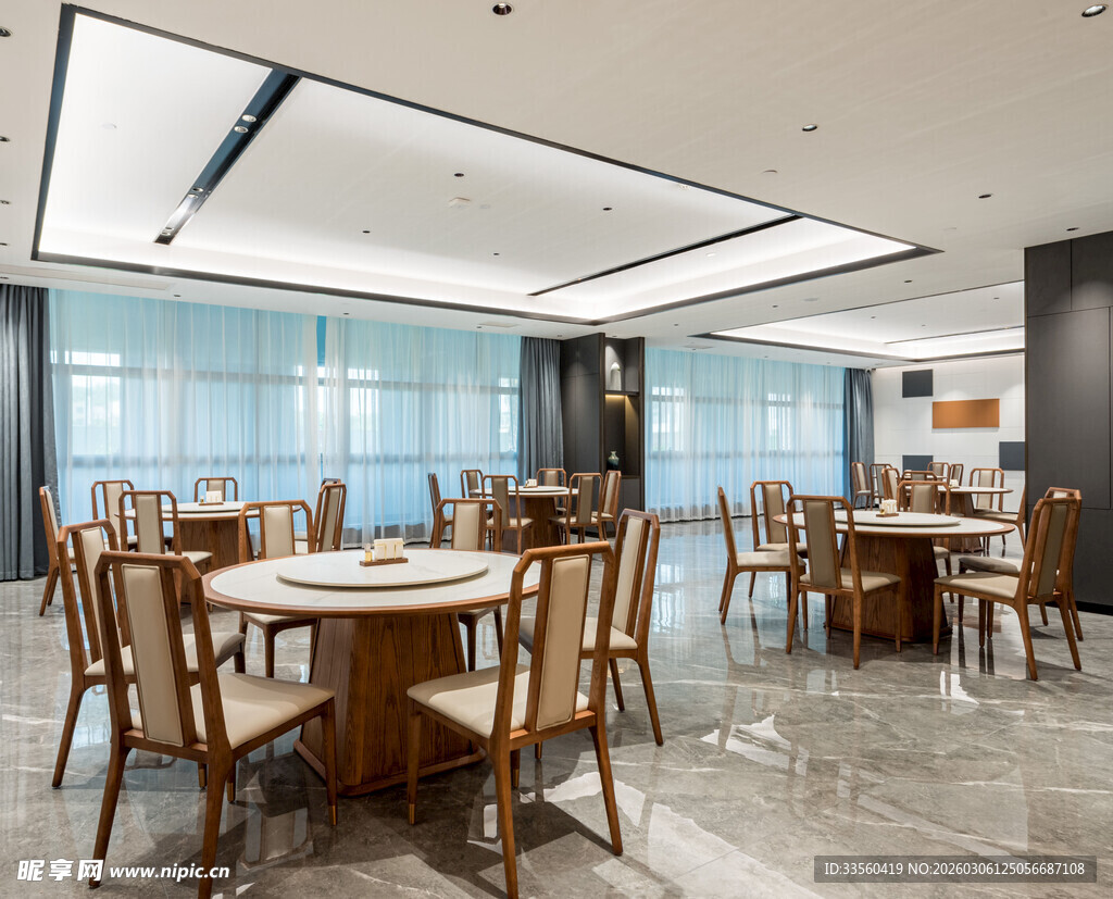 现代风格餐厅室内场景