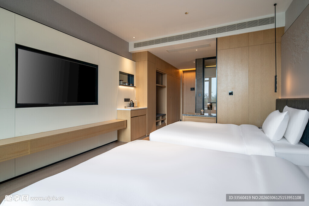 现代简约风格酒店双人客房