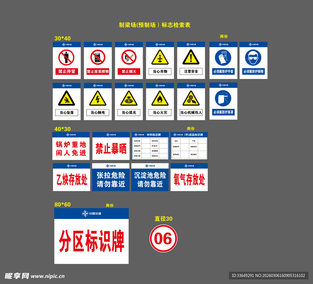安全警示标识合集