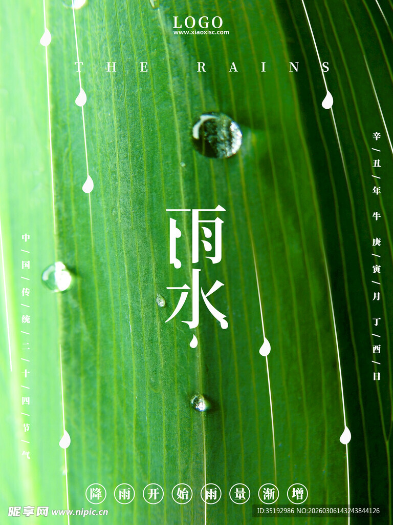 雨水海报