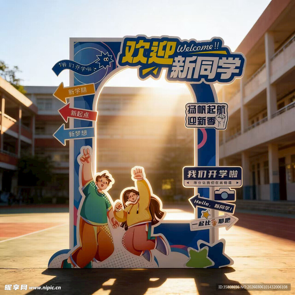 开学季拍照框
