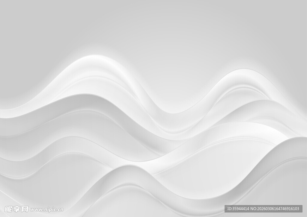 白色波浪背景