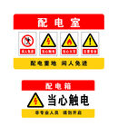 配电箱配电室安全警示标识牌