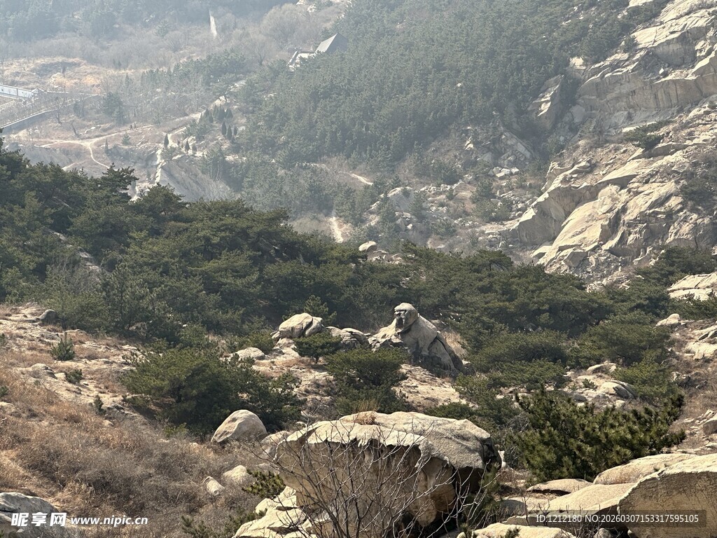 山峦叠翠的自然景观