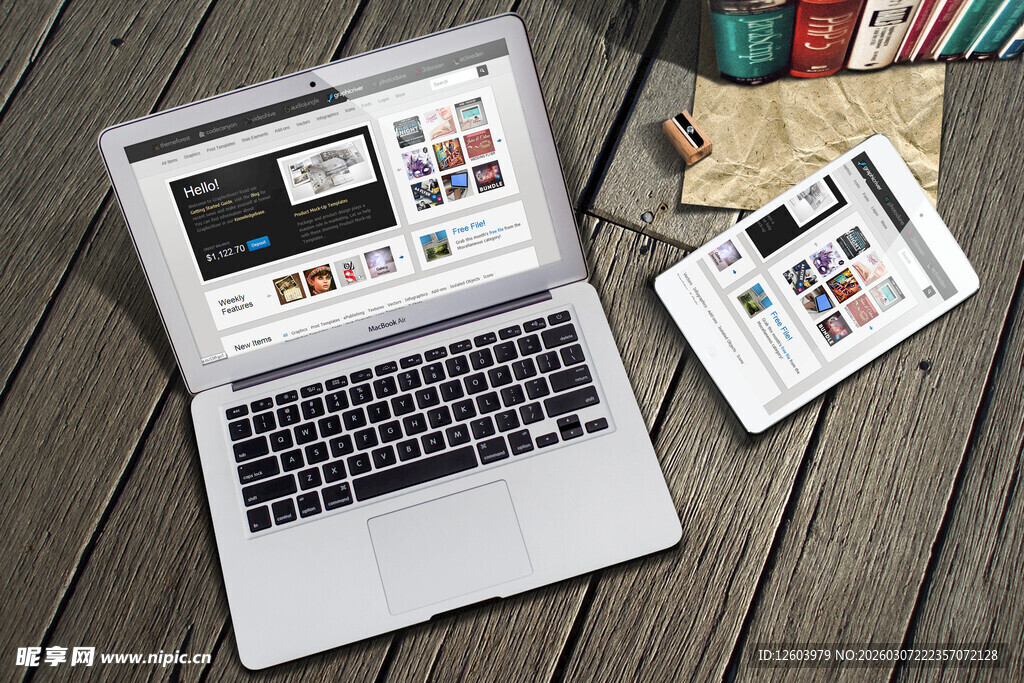 高端样机VI智能样机贴图