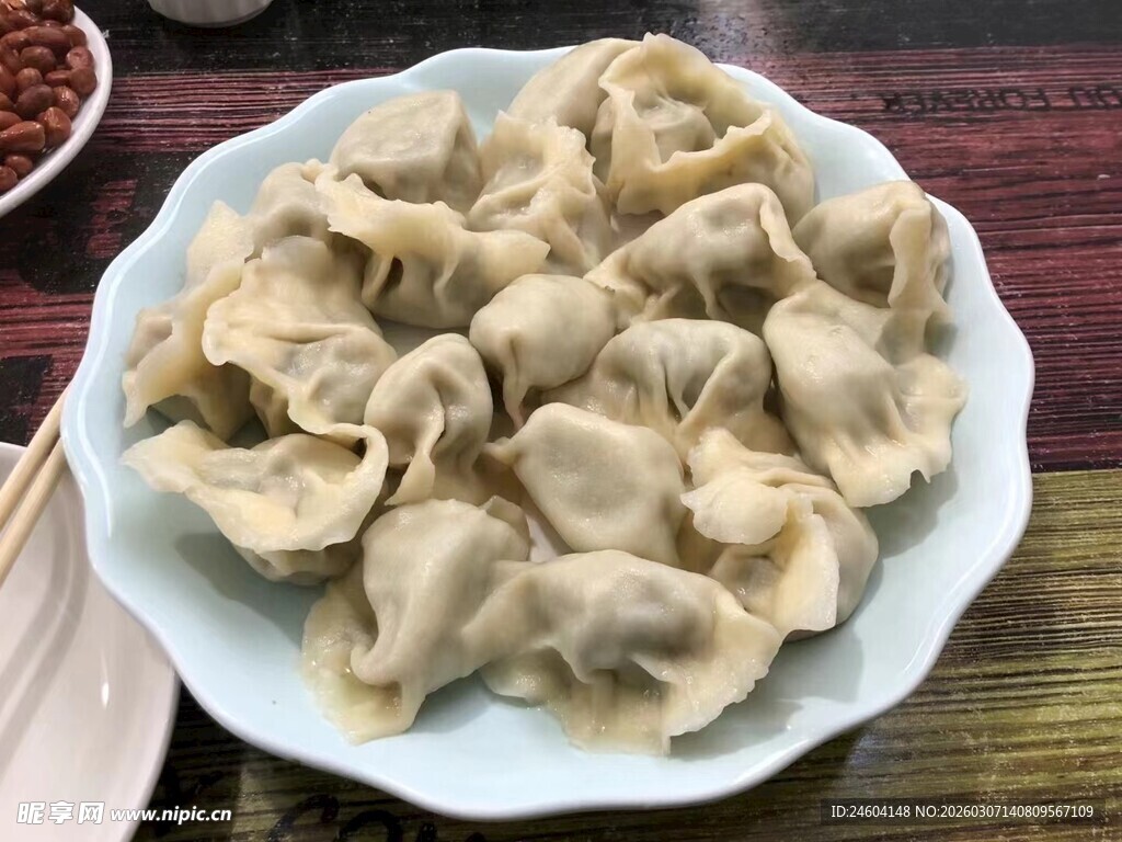 一盘美味饺子
