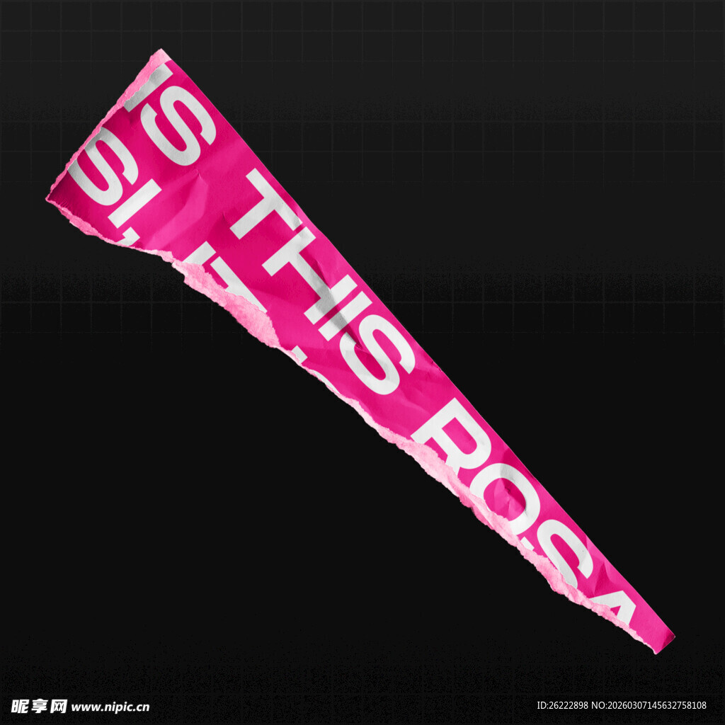 复古潮流 酸性褶皱 撕纸 撕裂