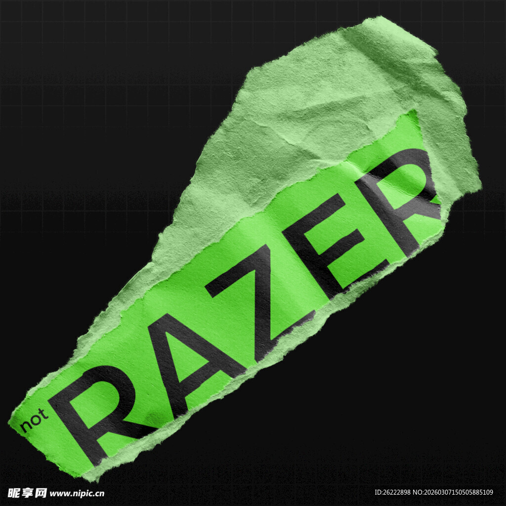 复古潮流酸性褶皱撕纸撕裂纸张