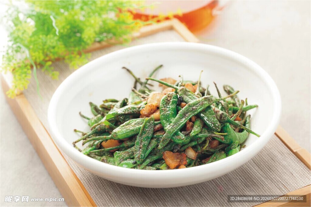 青椒炒油渣