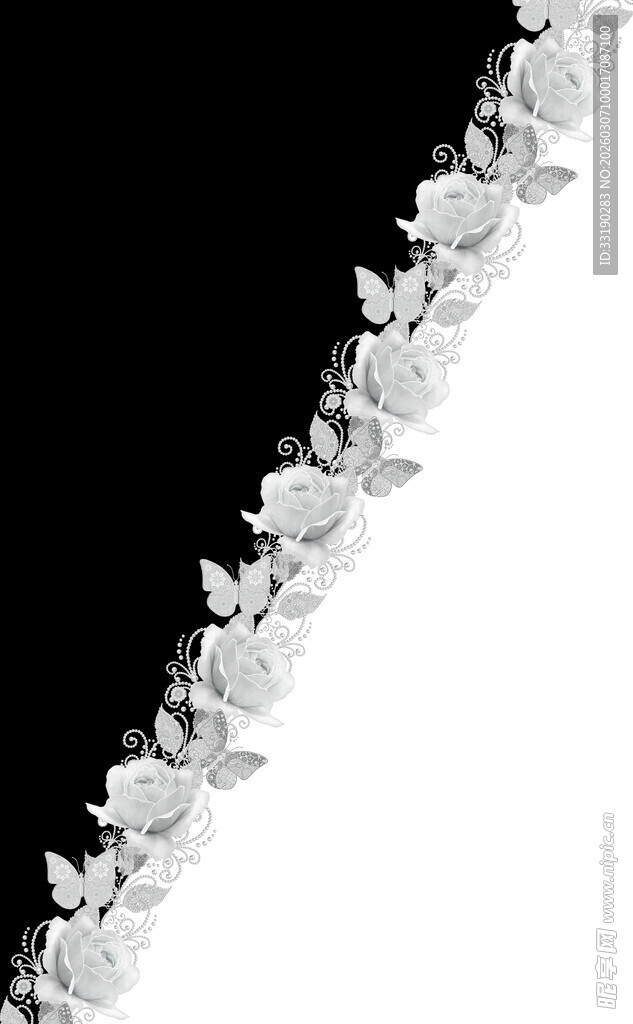 精致白色蕾丝花边装饰