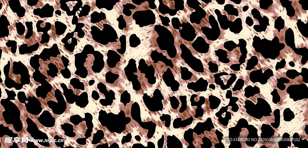豹纹图案纹理背景图