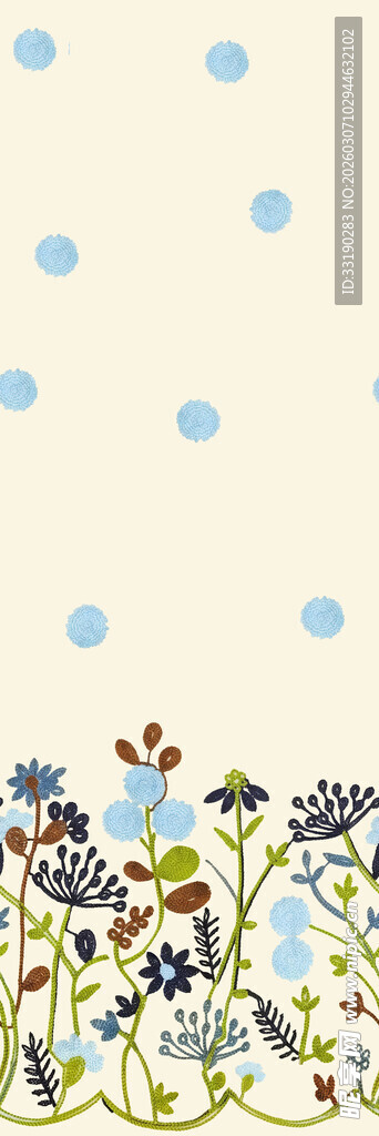 花卉边框图案背景设计