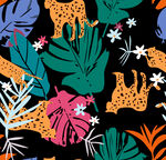 热带风情动植物图案设计