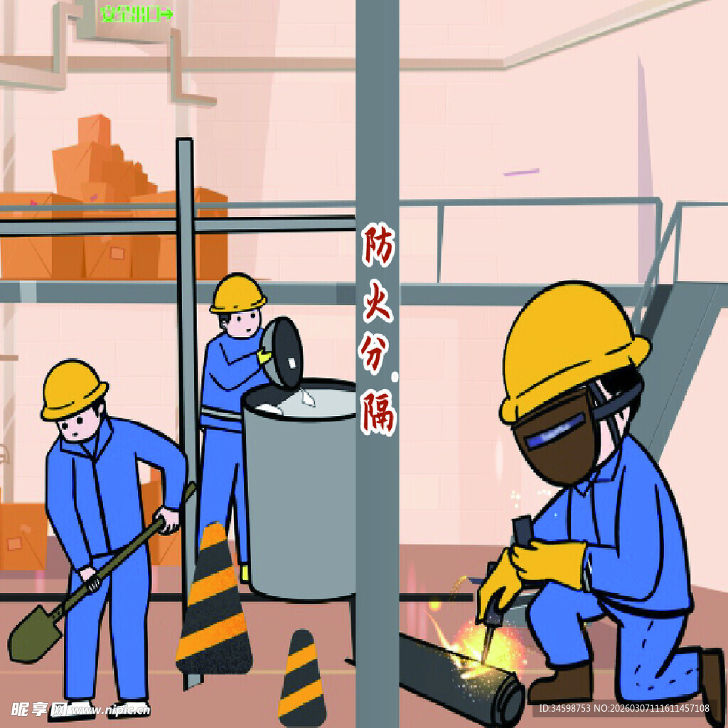 工厂工人作业场景