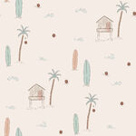 热带风情卡通图案背景