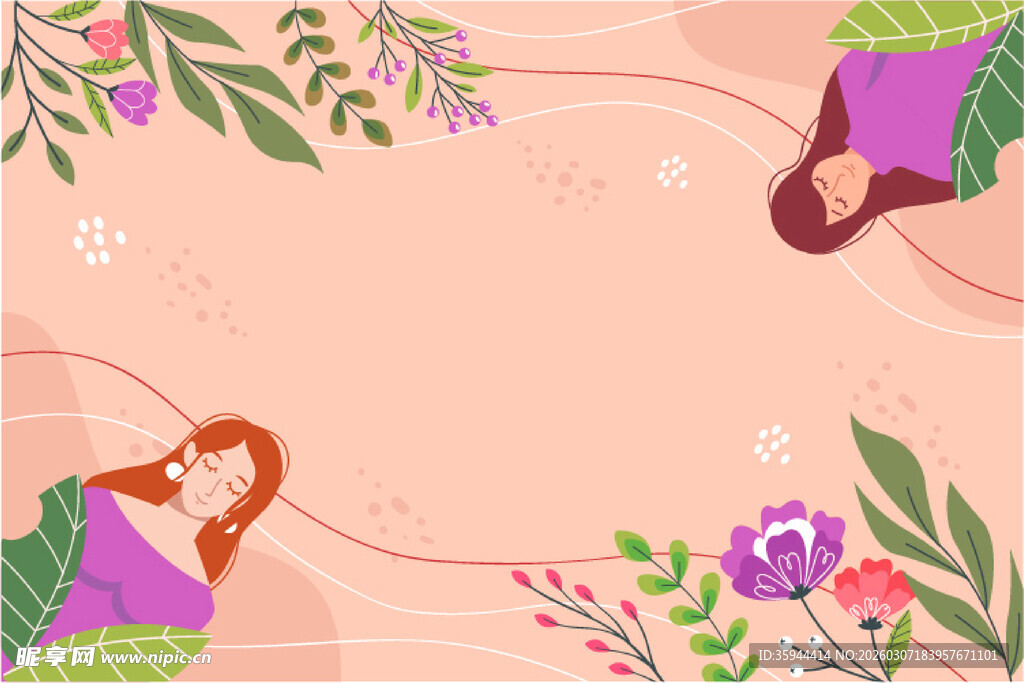 浪漫女性背景
