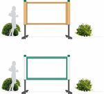 卷轴宣传栏 可移展板