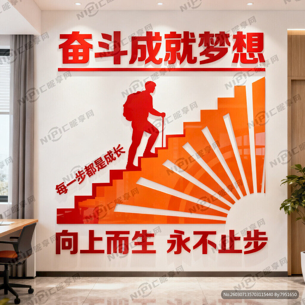 设计一个励志文化墙